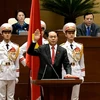 Tân Chủ tịch nước Trần Đại Quang tuyên thệ nhậm chức. (Nguồn: Chinhphu.vn)
