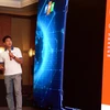 Ông Nguyễn Minh Đức (áo trắng) thuyết trình về hợp tác của Yolo và CyRadar. (Ảnh: BTC)