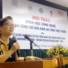 Bà Lê Thị Khánh Vân cho hay, nhiều quốc gia trên thế giới quản lý rất nghiêm túc nông sản thực phẩm từ đồng ruộng tới bàn ăn. (Ảnh: T.H/Vietnam+)