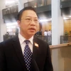Đại biểu Lưu Bình Nhưỡng trả lời báo chí chiều 29/7. (Ảnh: T.Hiền/Vietnam+)