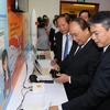 Thủ tướng Chính phủ Nguyễn Xuân Phúc trong buổi làm việc tại VNPT. (Nguồn: VNPT)