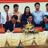 Các bên ký kết thỏa thuận hợp tác, thành lập Trung tâm Hợp tác Việt-Hàn tại tỉnh Thái Nguyên. (Nguồn: Samsung Việt Nam)