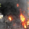 Vụ cháy khủng khiếp đã cướp đi sinh mạng của 13 người. (Ảnh: Vietnam+)