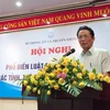 Thứ trưởng Hoàng Vĩnh Bảo cho biết, Luật Báo chí 2016 có nhiều quy định mới tiến bộ, phù hợp với thực tiễn . (Ảnh: Trung Hiền/Vietnam+)