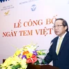 Bộ trưởng Trương Minh Tuấn cho hay, Ngày Tem Việt Nam ra đời sẽ góp phần khẳng định vai trò lịch sử của tem bưu chính. (Ảnh: M.Quyết/Vietnam+)