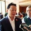 Bộ trưởng Trần Hồng Hà khẳng định, chưa có đánh giá thì không được phép đổ chất thải trực tiếp ra môi trường. (Ảnh: T.H/Vietnam+)