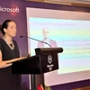 Bà Sonia Blouin, Microsoft châu Á Thái Bình Dương cho biết, đơn vị này sẽ hỗ trợ khách hàng bất kỳ họ đang ở giai đoạn nào trong hành trình chuyển đổi kỹ thuật số. (Nguồn: Microsoft Việt Nam) 