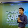 Ông Trần Trọng Tuyến cho biết, Sapo 2.0 là phần mềm rất dễ sử dụng. (Ảnh: T.H/Vietnam+)