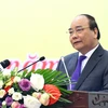 Thủ tướng Chính phủ Nguyễn Xuân Phúc chỉ đạo tại Hội nghị của Bộ Khoa học và công nghệ. (Nguồn: Bộ KHCN)