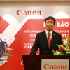Ông Hiroshi Yokota, Tổng giám đốc Canon Marketing Việt Nam, đây là sự kiện lớn nhất từ trước tới nay của hãng tại Việt Nam. (Nguồn: CN)