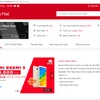 Gian hàng của Xiaomi trên Shopee. (Ảnh chụp màn hình)