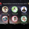 Danh sách 10 sinh viên Việt tham gia chương trình học bổng của Huwei. (Nguồn: Huawei)