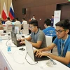 Các đội hacker mũ trắng chính thức tranh tài, khám phá truyền thuyết Việt Nam. (Ảnh: T.H/Vietnam+)