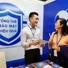 Giới thiệu giải pháp bảo mật tại Ngày An toàn thông tin 2018. (Ảnh: CTV/Vietnam+)