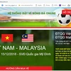 Ảnh chụp màn hình website giả mạo bán vé trận Việt Nam - Malaysia. (Nguồn: vff.org.vn)