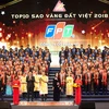 Ông Hoàng Việt Anh, Phó Tổng Giám đốc FPT nhận giải Sao Vàng đất Việt 2018. (Nguồn: FPT)