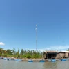 Một trạm trạm thu phát sóng 4G của Viettel ở đất mũi Cà Mau. (Nguồn: Thanh Tùng)