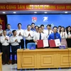 Lễ ký kết kế hoạch triển khai Thỏa thuận hợp tác năm 2024 giữa VNPT và Trung ương Đoàn. (Ảnh: T.Q/Vietnam+)