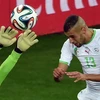 Slimani trở thành người hùng của Algeria khi anh ghi bàn thắng gỡ hòa 1-1 cho đội tuyển Algeria trước đội tuyển Nga. (Nguồn: AFP/TTXVN)