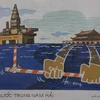 Triển lãm tranh biếm họa chủ đề "Hướng về Biển Đông"