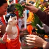 Lễ Tắm Phật của người Khmer trong dịp Tết Chol Chnam Thmay