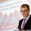 Ông Juha Sipilae tại cuộc họp báo về việc thành lập Chính phủ mới. (Nguồn: AFP/TTXVN)