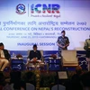 Ngoại trưởng Nepal Mahendra Bahadur Pandey (phải) phát biểu tại hội nghị. (Nguồn: THX/TTXVN)