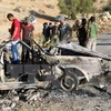 Hiện trường một vụ đánh bom liều chết tại L​iban. (Ảnh minh họa/Nguồn: AFP/TTXVN)