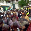 Một chiến dịch vận động tranh cử ở Port-au-Prince, Haiti ngày 22/10. (Nguồn: THX/TTXVN)
