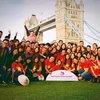 Du học sinh Việt tham gia ngày hội văn hóa Vietnam Discovery 2015 ở London. (Ảnh: Quang Thế/Vietnam+)