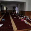 Phòng cầu nguyện của người Hồi giáo bị đập phá tại thành phố Ajaccio. (Ảnh: AFP)