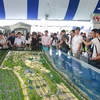 Đông đảo khách hàng quan tâm đến các dự án bất động sản được giới thiệu tại Novaland Expo 2019. 