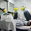 Diễn tập cách ly, điều trị bệnh nhân nghi nhiễm Ebola tại Việt Nam