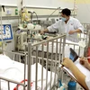 Chăm sóc bệnh nhân nhi cấp cứu ở Bệnh viện Nhi Trung ương. (Ảnh: Dương Ngọc/TTXVN)