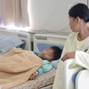 Bệnh nhân 9 tuổi mắc đái tháo đường đang điều trị tại Bệnh viện Nội tiết Trung ương. (Ảnh: Bệnh viện cung cấp)