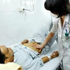 Bệnh viện Bạch Mai đang quản lý ngoại trú khoảng 1.010 bệnh nhân viêm gan đến khám, xét nghiệm. (Ảnh: Dương Ngọc/TTXVN