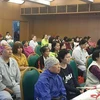Các bệnh nhân tham gia buổi ra mắt câu lạc bộ bệnh nhân ung thư vú. (Ảnh: PV/Vietnam+)