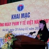 Bộ trưởng Bộ Y tế phát biểu tại buổi lễ khai mạc. (Ảnh: PV/Vietnam+)