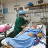 Một bệnh nhân người nước ngoài điều trị tại Bệnh viện Hữu nghj Việt Đức. (Ảnh: Vietnam+)
