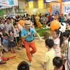 Nhiều hoạt động thu hút trẻ em tại Triển lãm Quốc tế ngành sữa và sản phẩm sữa. (Ảnh: PV/Vietnam+)