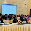 Bộ trưởng Bộ Y tế dự phiên toàn thể của Hội nghị Bộ trưởng Y tế ASEAN lần thứ 14. (Ảnh: PV/Vietnam+)