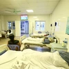 Bệnh viện Đa khoa Thanh Nhàn là một trong 5 bệnh viện của Hà Nội điều trị, cách ly bệnh nhân nghi mắc virus corona.(Ảnh: TTXVN/Vietnam+)
