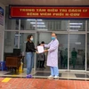 Bệnh nhân được công bố khỏi bệnh tại Bệnh viện số 2, tỉnh Quảng Ninh. (Ảnh: CTV/Vietnam+) 
