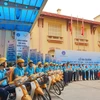 Lễ ra quân hưởng ứng Ngày bảo hiểm y tế Việt Nam tại điểm cầu Hà Nội. (Ảnh: T.G/Vietnam+)