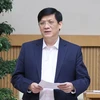 Bộ trưởng Bộ Y tế Nguyễn Thanh Long. (Ảnh: Thống Nhất/TTXVN)