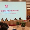 Bộ trưởng, Chủ nhiệm Văn phòng Chính phủ Mai Tiến Dũng phát biểu tại buổi họp báo. (Ảnh: PV/Vietnam+)