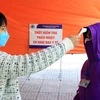 Công tác phòng chống dịch COVID-19 tại Bệnh viện Đa khoa tỉnh Thái Bình được tăng cường. (Ảnh: Thế Duyệt/TTXVN)