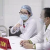 Chương trình thử nghiệm lâm sàng vắcxin Nano Covax được triển khai tại Học viện Quân y. (Ảnh: Hiếu Hoàng/Vietnam+)