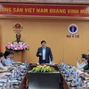 Hội nghị trực tuyến toàn quốc sáng 16/4 về tăng cường công tác phòng chống dịch COVID-19 và tiêm chủng vaccine COVID-19. (Ảnh: PV/Vietnam+)