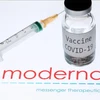Vaccine phòng COVID-19 của hãng dược phẩm Moderna. (Ảnh: AFP/TTXVN)